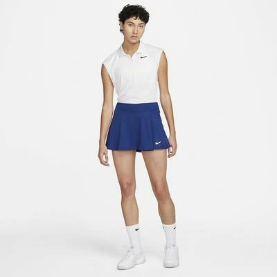 Nike Womens Dri-FIT Victory Tennis Skirt - Blue - Image 4
