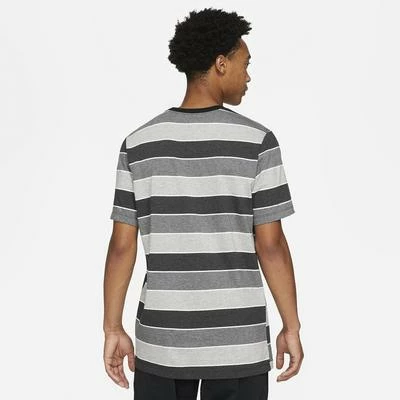 Nike Mens Striped T-Shirt - Grey - Image 2