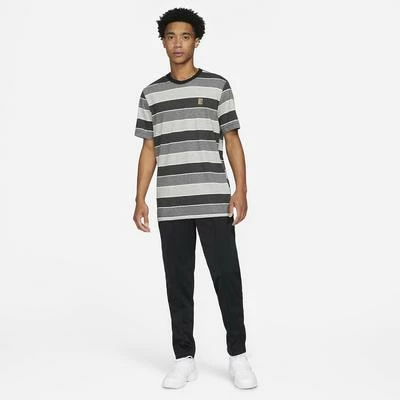 Nike Mens Striped T-Shirt - Grey - Image 4