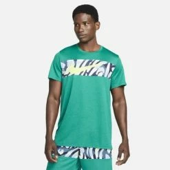 Nike Mens Dri-FIT Sport Clash Shirt - Malachite/Atomic Green