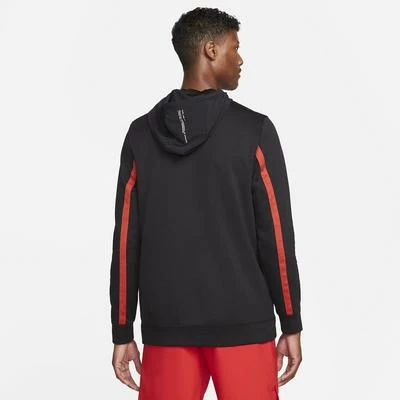 Nike Mens Training Hoodie - Black/Cinnabar - Image 2