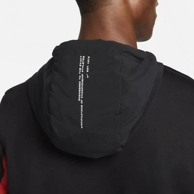 Nike Mens Training Hoodie - Black/Cinnabar - Image 5