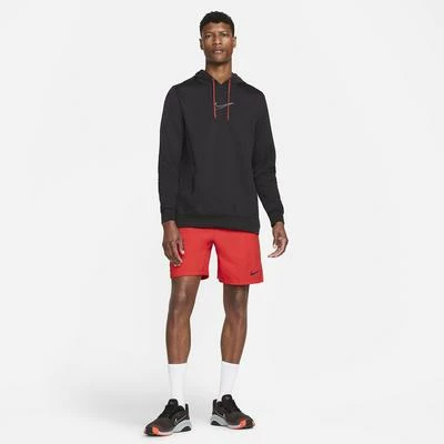 Nike Mens Training Hoodie - Black/Cinnabar - Image 6