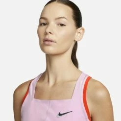 Nike Womens Dri-FIT Slam Tennis Tank - Light Arctic Pink/Glacier Blue -Nike Shop DR6795 676 C