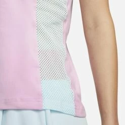 Nike Womens Dri-FIT Slam Tennis Tank - Light Arctic Pink/Glacier Blue -Nike Shop DR6795 676 D