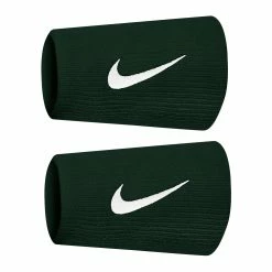 Nike Premier Doublewide Tennis Wristbands - Pro Green/White