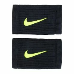 Nike Dri-Fit Doublewide Wristbands Reveal - Black/Volt/Volt