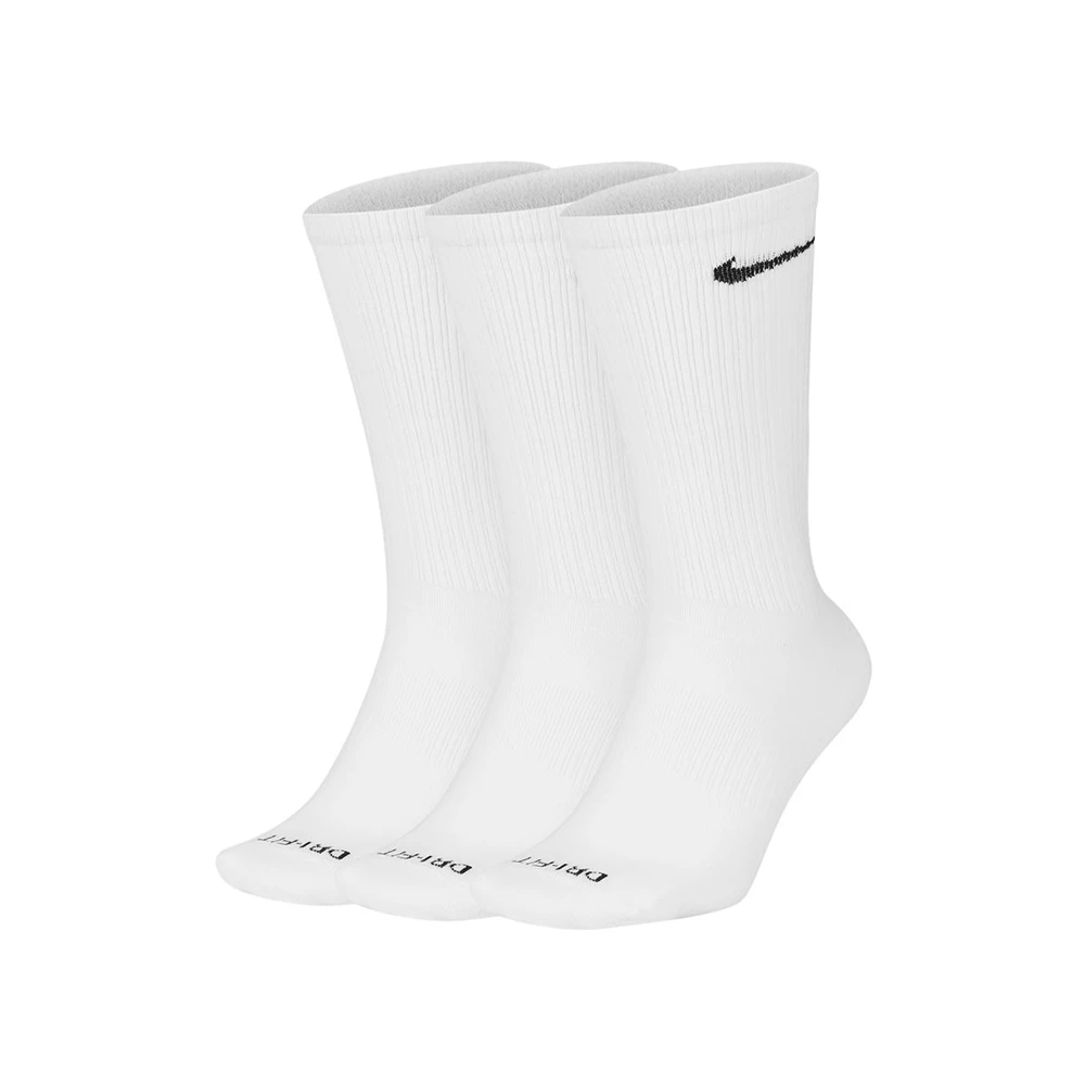 Nike Everyday Plus Lightweight Crew Socks (3-Pack) - White 3 Nike Everyday Plus Lightweight Crew Socks (3-Pack) - White