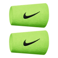 Nike Premier Doublewide Tennis Wristbands - Ghost Green/Obsidian