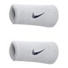 Nike Swoosh Doublewide Wristbands - White/Obsidian