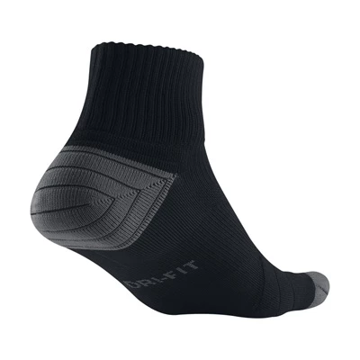 Nike Elite Cushion Quarter Running Socks (1 Pair) - Black - Image 2