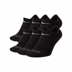 Nike Everyday Plus Cushion No Show Socks (6 Pack) - Black/White