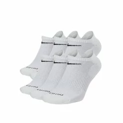 Nike Everyday Plus Cushion No Show Socks (6 Pack) - White/Black