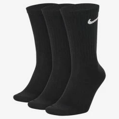 Nike Everyday Lightweight Crew Socks (3 Pairs) - Black