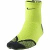 Nike Elite Cushion Quarter Running Socks (1 Pair) - Volt/Anthracite