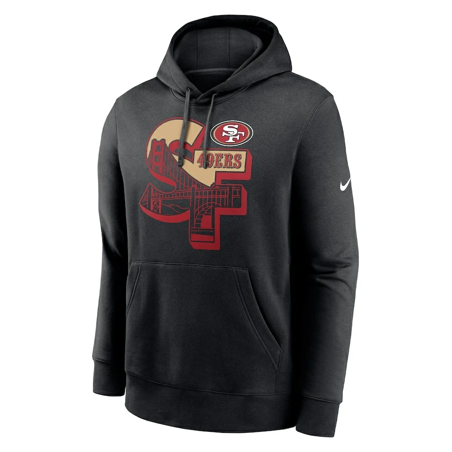 Men's Nike Black San Francisco 49ers Local Pullover Hoodie - Image 2