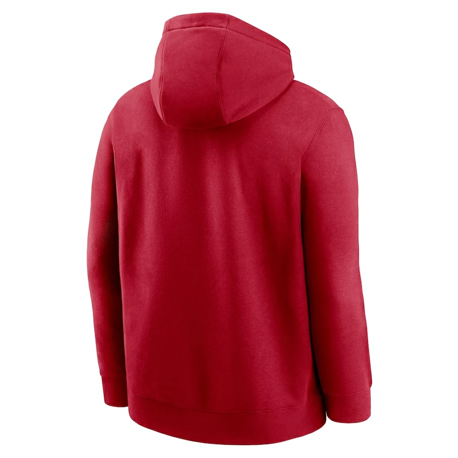 Men's Nike Scarlet San Francisco 49ers City Code Club Fleece Pullover Hoodie - Image 3