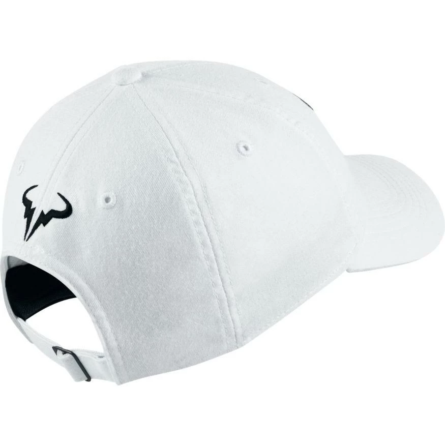 Nike AeroBill Heritage86 Rafa Hat - White/Black 4 Nike AeroBill Heritage86 Rafa Hat - White/Black - Image 2