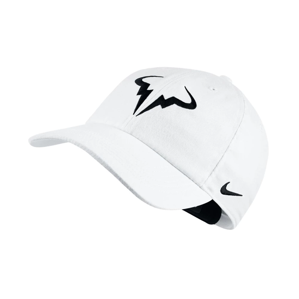 Nike AeroBill Heritage86 Rafa Hat - White/Black 3 Nike AeroBill Heritage86 Rafa Hat - White/Black