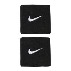 Nike Swoosh Wristbands - Black/White