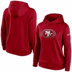 Women's Nike Scarlet San Francisco 49ers Performance Pullover Hoodie